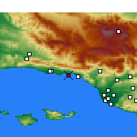 Nearby Forecast Locations - Santa Bárbara - Mapa
