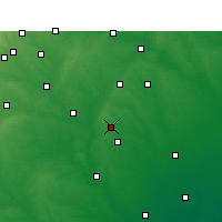 Nearby Forecast Locations - Shiner - Mapa