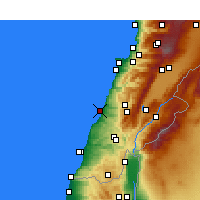 Nearby Forecast Locations - Sídon - Mapa