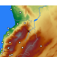 Nearby Forecast Locations - Hermel - Mapa