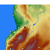 Nearby Forecast Locations - Qbaïyat - Mapa