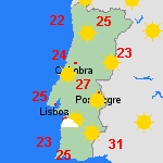 previsão Qua, 25-05 Portugal