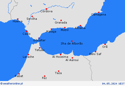  Gibraltar Europa mapas de previsão