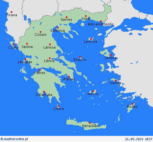  Grécia Europa mapas de previsão