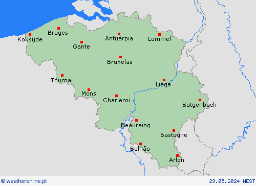  Bélgica Europa mapas de previsão
