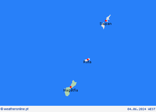  Guam Oceânia mapas de previsão