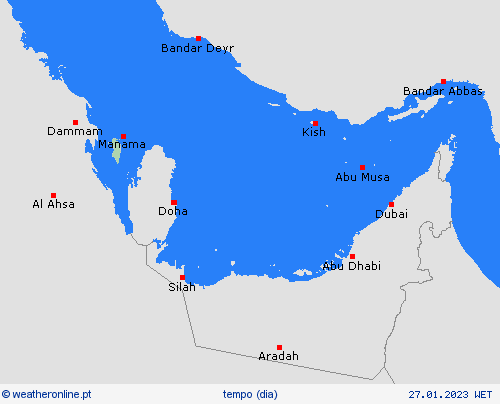 visão geral Bahrein Ásia mapas de previsão