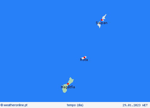 visão geral Guam Oceânia mapas de previsão