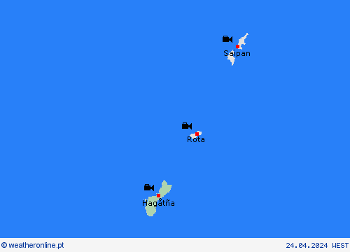 webcam Guam Oceânia mapas de previsão
