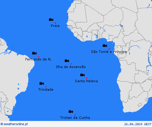 webcam  África mapas de previsão