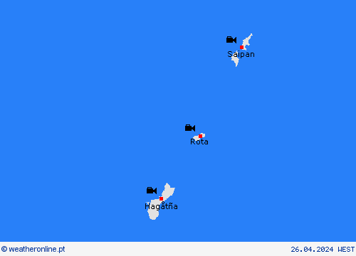 webcam Ilhas Marianas Oceânia mapas de previsão