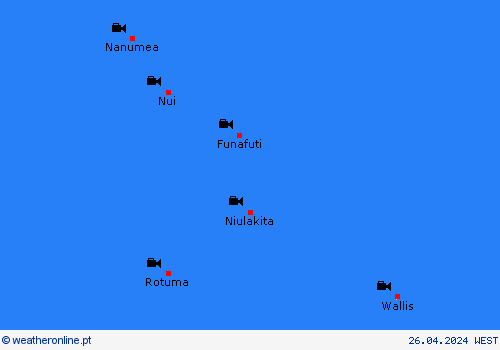 webcam Tuvalu Oceânia mapas de previsão