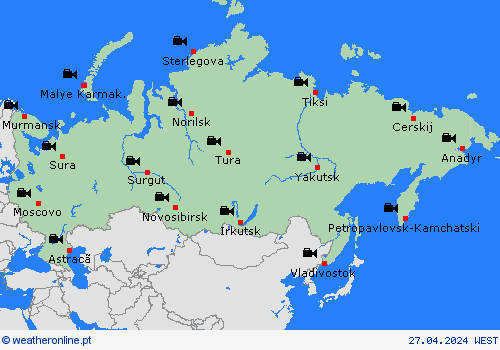 webcam  Ásia mapas de previsão