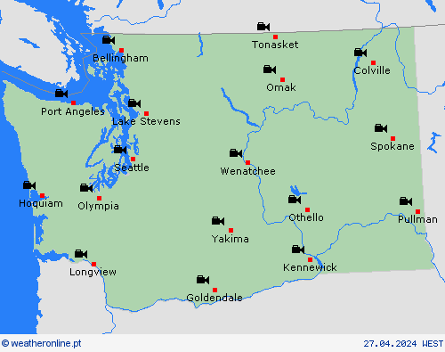 webcam Washington América do Norte mapas de previsão